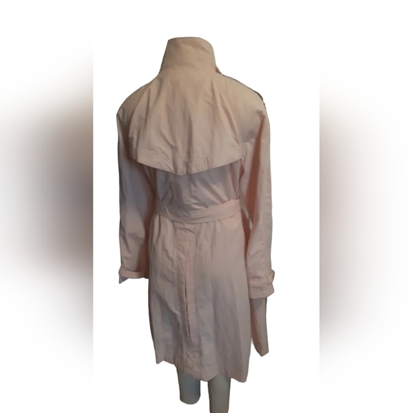 DAWN LEVY DESIGNS ladies trench coat shade HUE light pink coastal chic XL - Picture 2 of 10